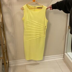 Ivanka Trump Yellow Midi Dress
